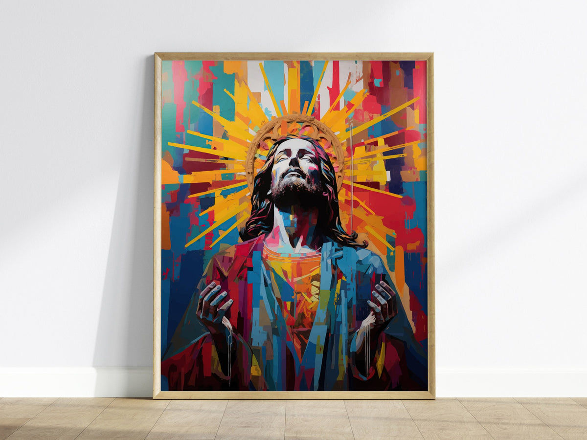 Jesus 01 Poster | Portraits Art Print — framed print on the wall