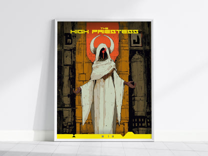 The High Priestess Poster | Tarot Art Print — framed print on the wall