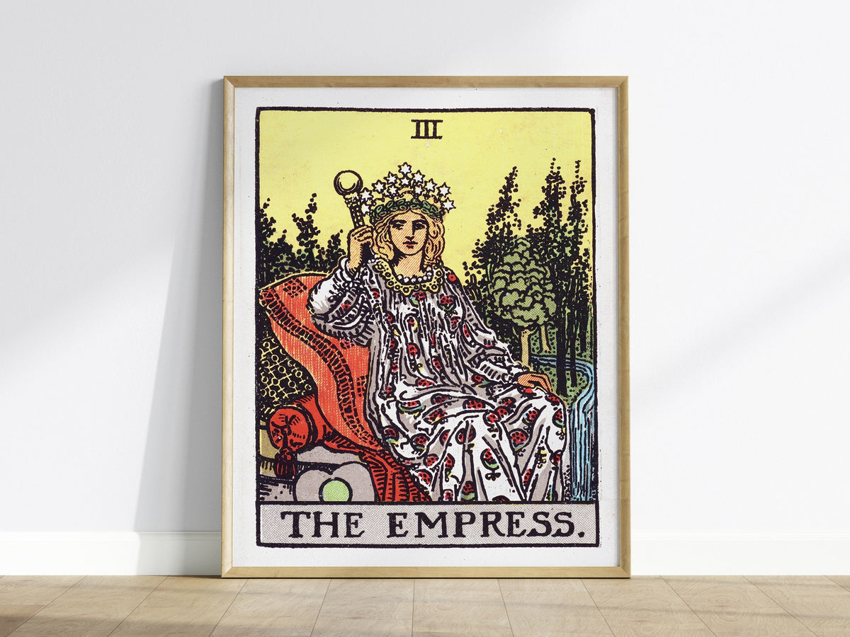 The Empress Poster | Tarot Art Print — framed print on the wall