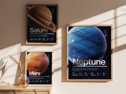 Neptune Planet Poster | Nasa Art Print — view 2