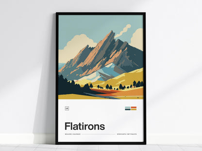 Flatirons Poster | Artistic Art Print