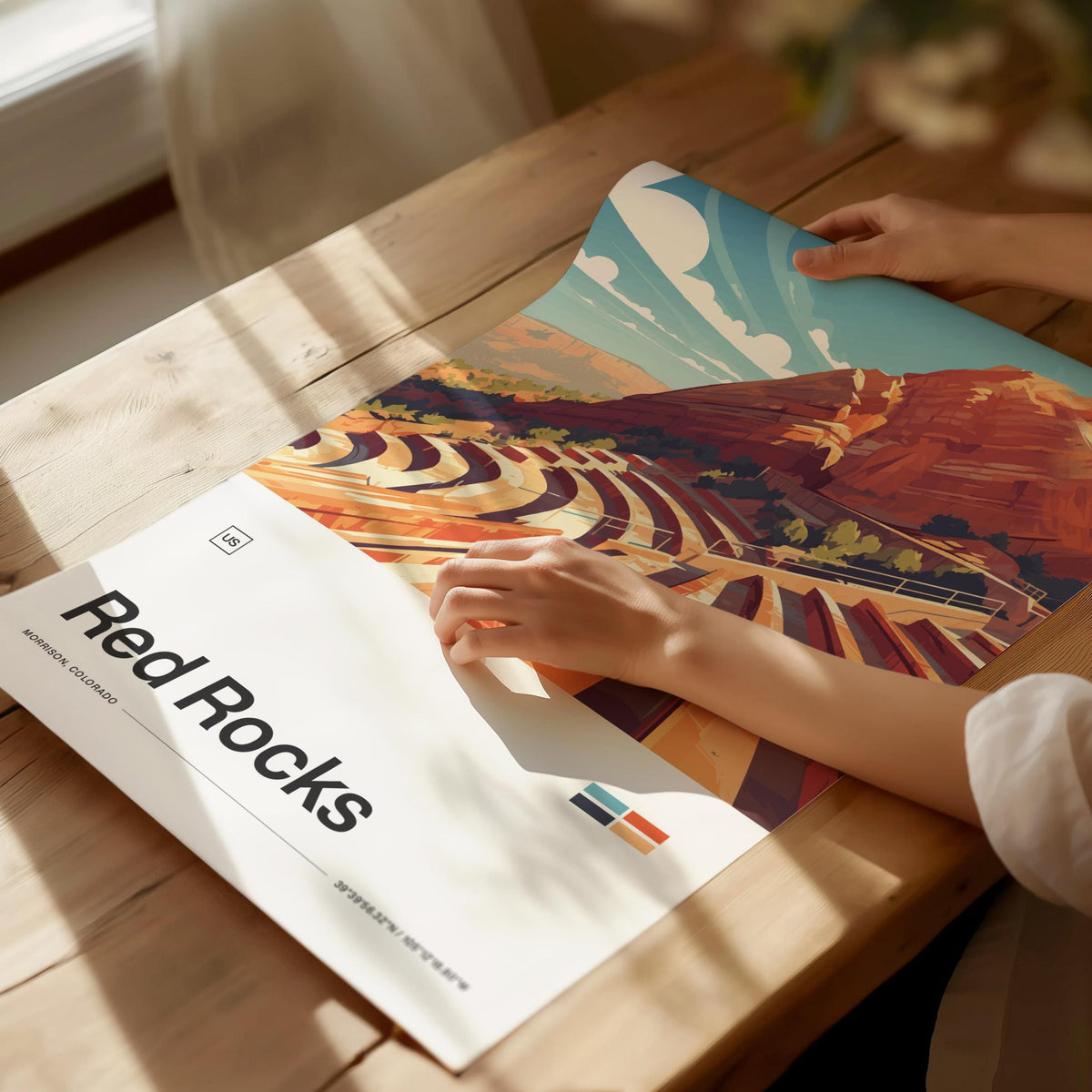 Red Rocks Amphitheater Poster | Artistic Art Print — view 2