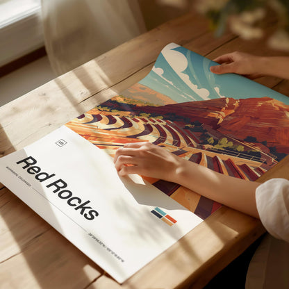 Red Rocks Amphitheater Poster | Artistic Art Print — view 2