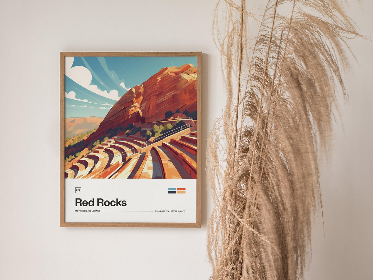 Red Rocks Amphitheater Poster | Artistic Art Print — view 6