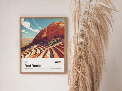 Red Rocks Amphitheater Poster | Artistic Art Print — view 6