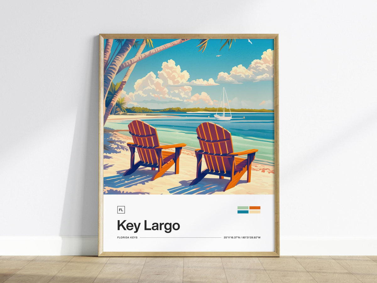 Key Largo Beach Poster | Artistic Art Print — view 2