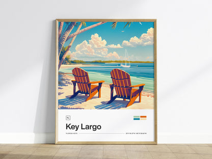 Key Largo Beach Poster | Artistic Art Print — view 2