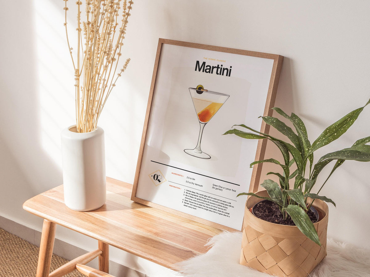 Martini Recipe Poster | Artistic Art Print — view 6
