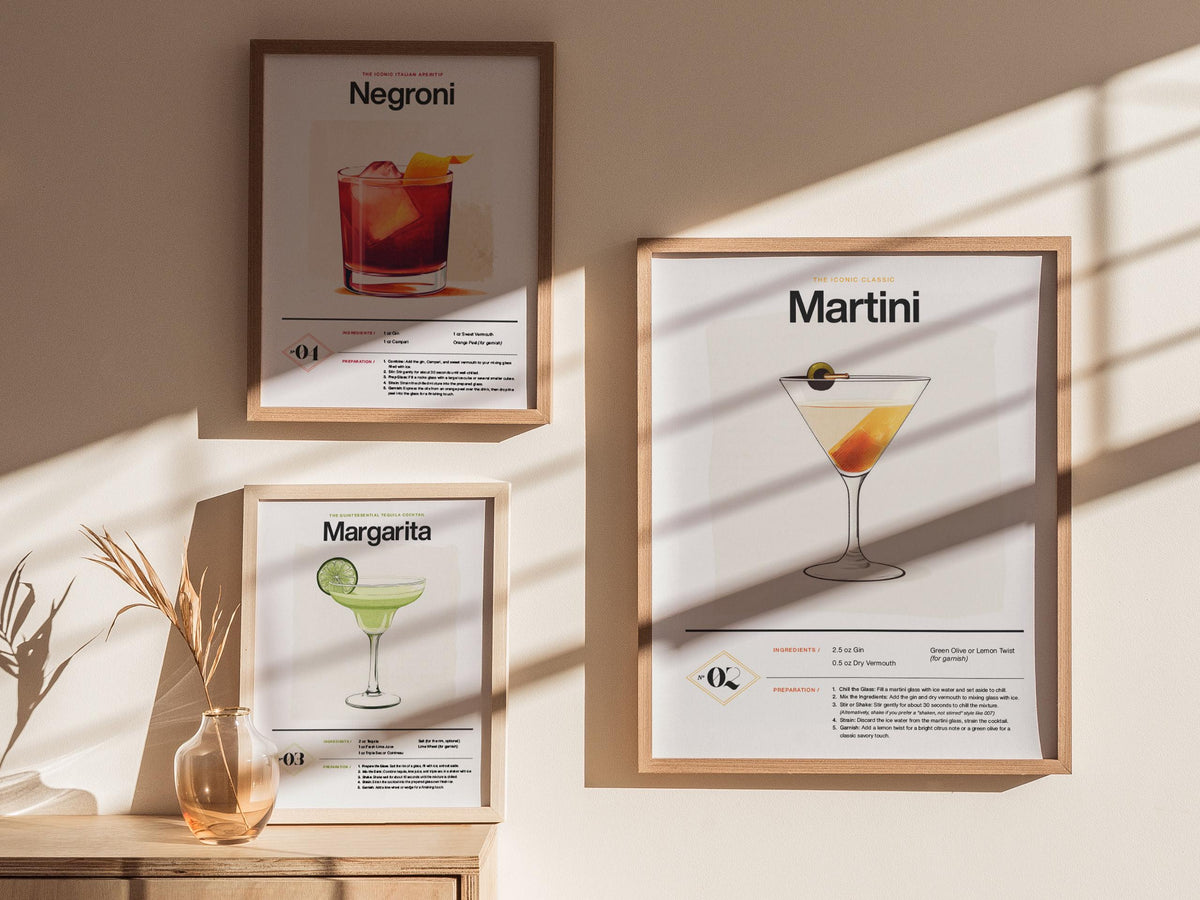 Martini Recipe Poster | Artistic Art Print — view 5
