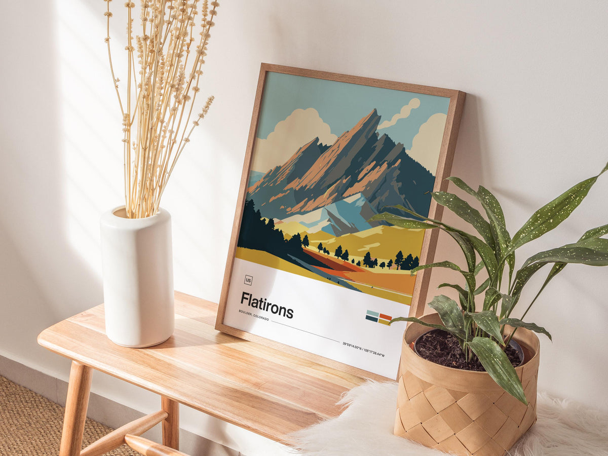 Flatirons Poster | Artistic Art Print — view 3