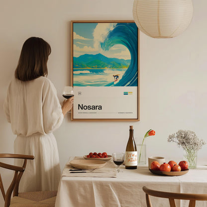Nosara Costa Rica Surf Poster | Artistic Art Print — view 9