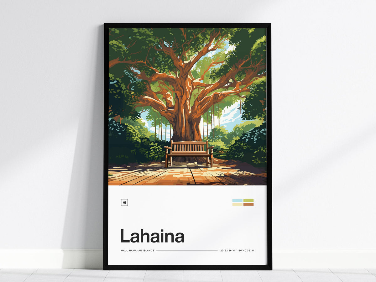Lahaina Banyan Tree Poster | Artistic Art Print