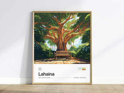 Lahaina Banyan Tree Poster | Artistic Art Print — view 2
