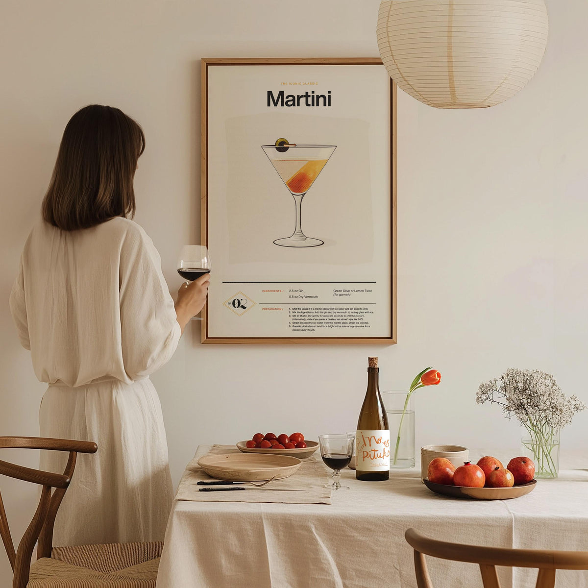 Martini Recipe Poster | Artistic Art Print — view 8