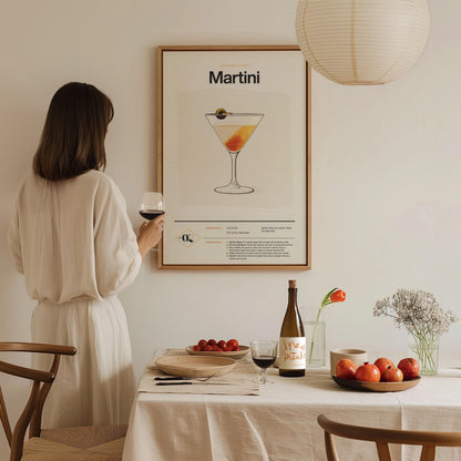 Martini Recipe Poster | Artistic Art Print — view 8