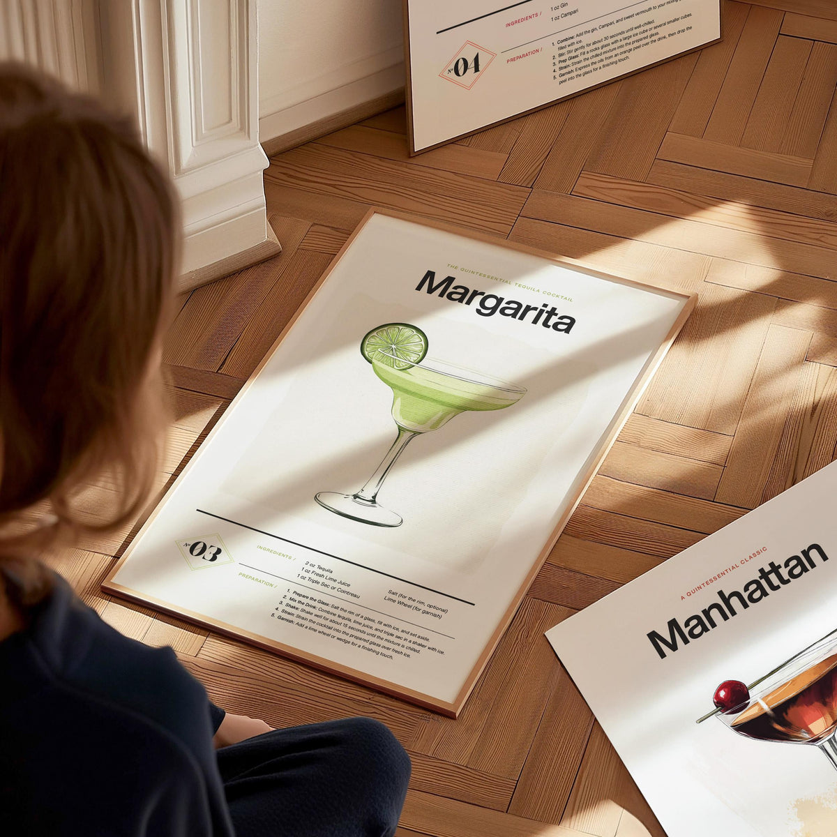 Margarita Cocktail Recipe Poster | Artistic Art Print — view 8