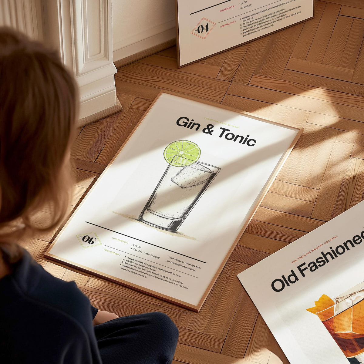 Gin & Tonic Recipe Poster | Artistic Art Print — view 8
