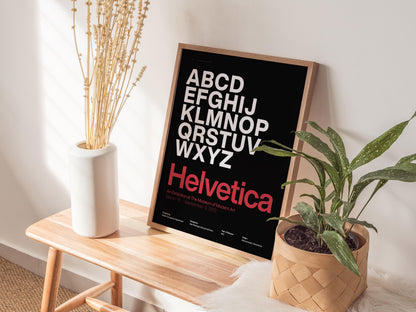 Helvetica Bold Swiss Typeface Poster | Exhibit Art Print — view 6