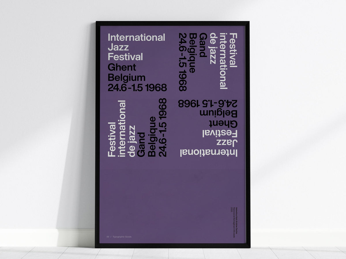 1968 Ghent Jazz Festival Poster | Exhibit Art Print