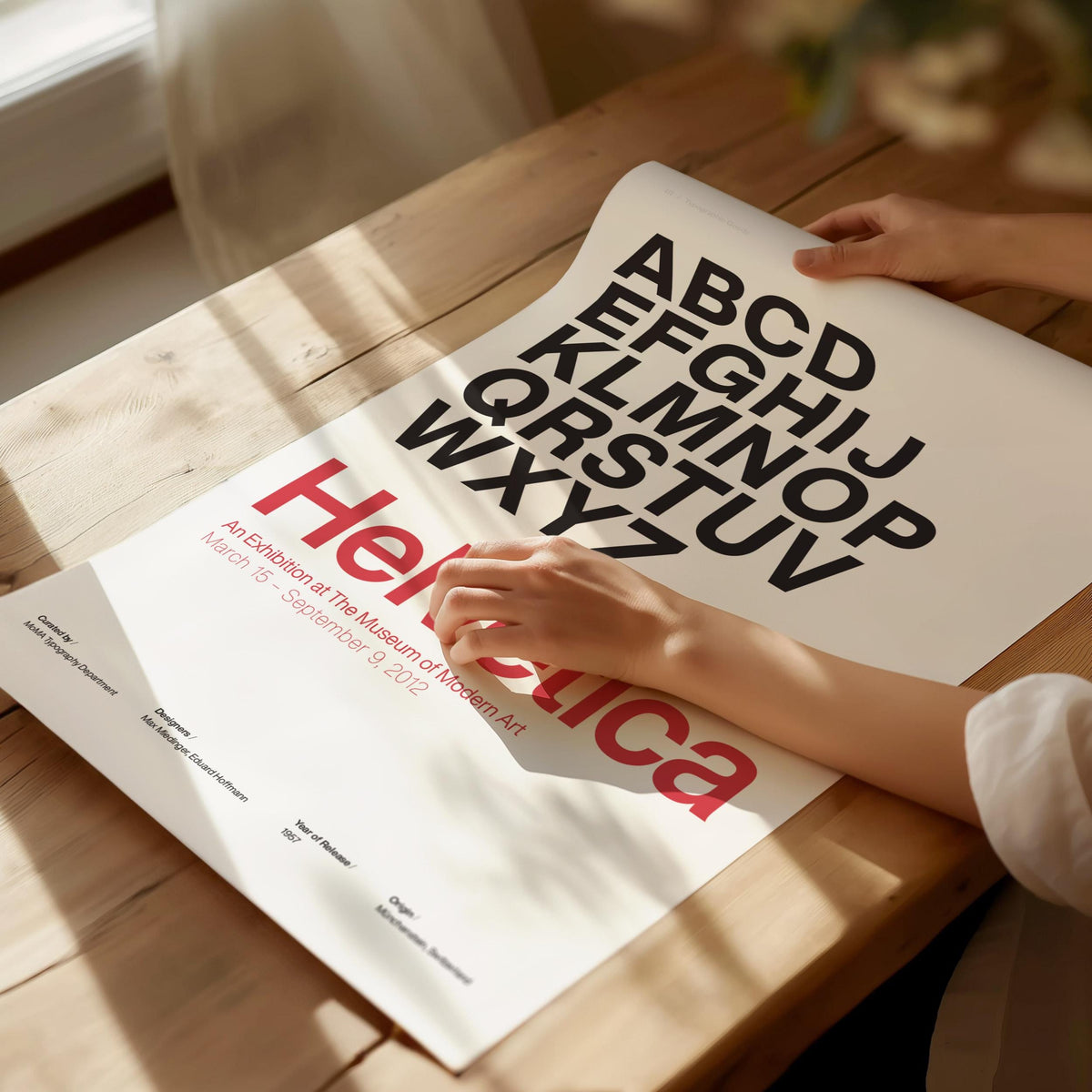 Helvetica Typeface Poster | Exhibit Art Print — view 5