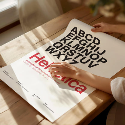 Helvetica Typeface Poster | Exhibit Art Print — view 5
