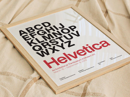 Helvetica Typeface Poster | Exhibit Art Print — view 7
