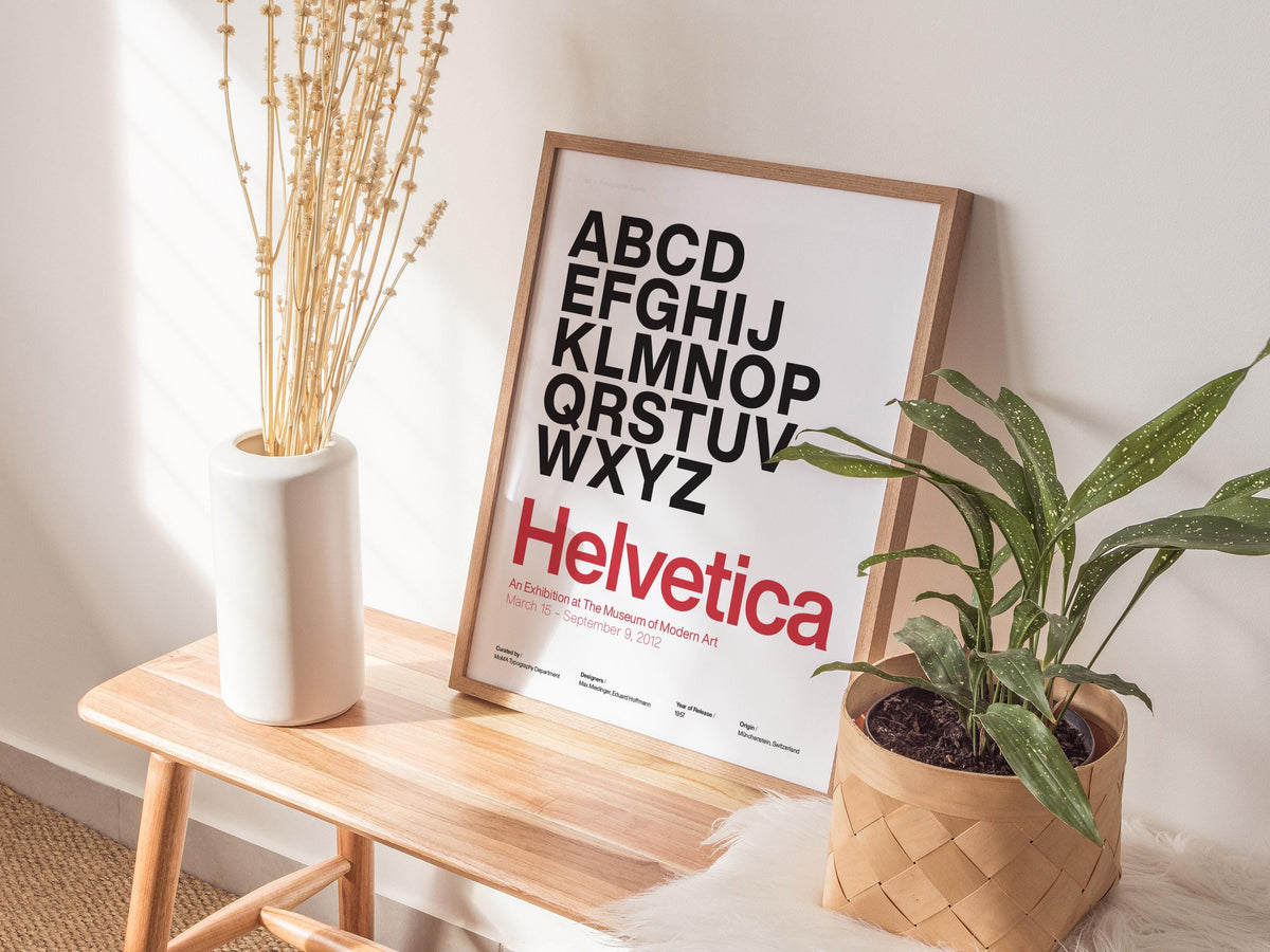 Helvetica Typeface Poster | Exhibit Art Print — view 6