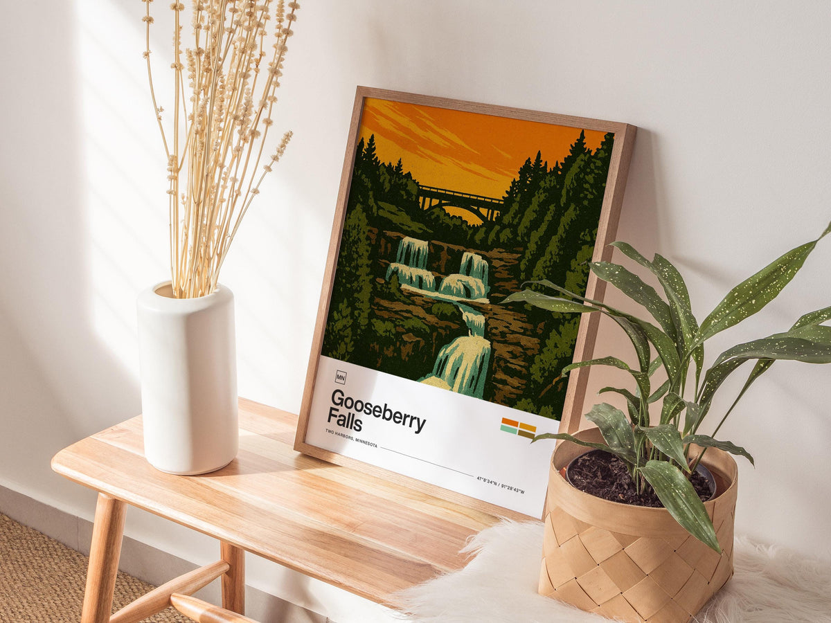 Gooseberry Falls Poster | Travel Art Print — view 5
