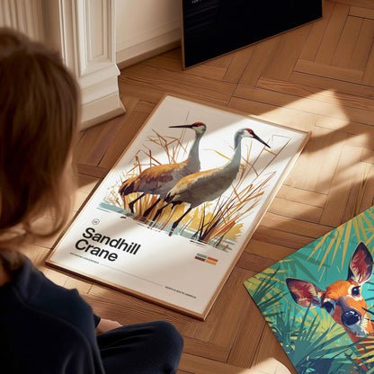 Sandhill Crane Poster | Artistic Art Print — view 8