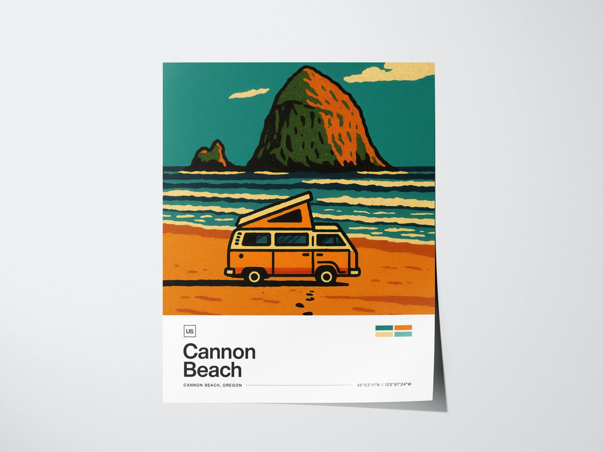Cannon Beach Oregon Poster | Travel Art Print — view 3