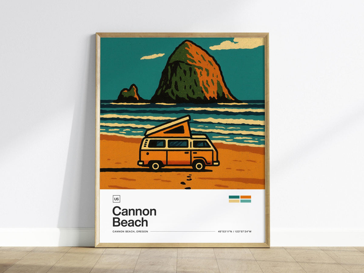Cannon Beach Oregon Poster | Travel Art Print — view 2