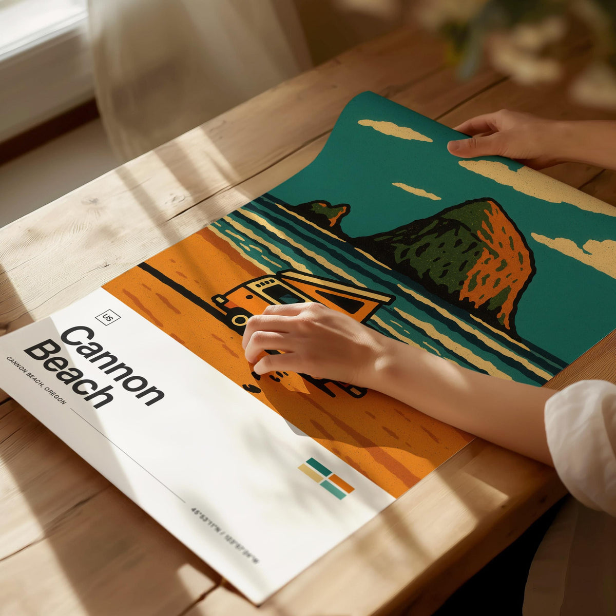 Cannon Beach Oregon Poster | Travel Art Print — view 5