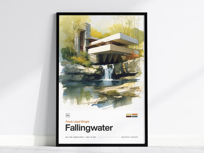 Fallingwater Poster | Travel Art Print