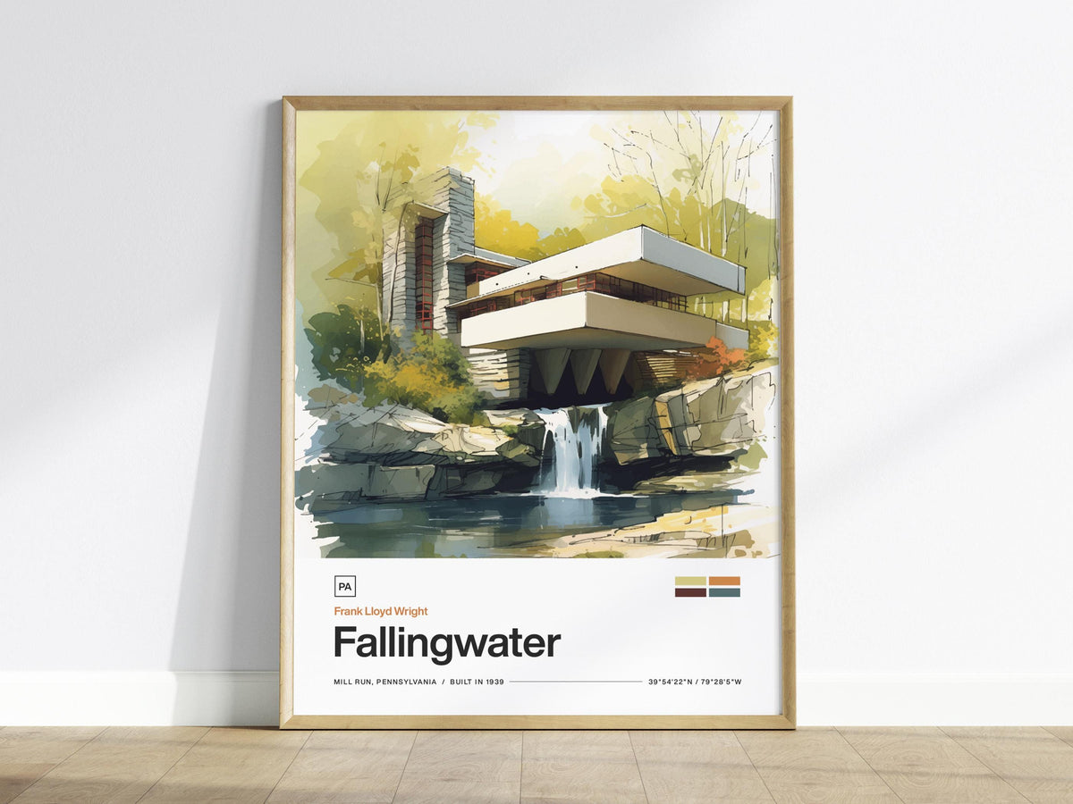 Fallingwater Poster | Travel Art Print — view 2