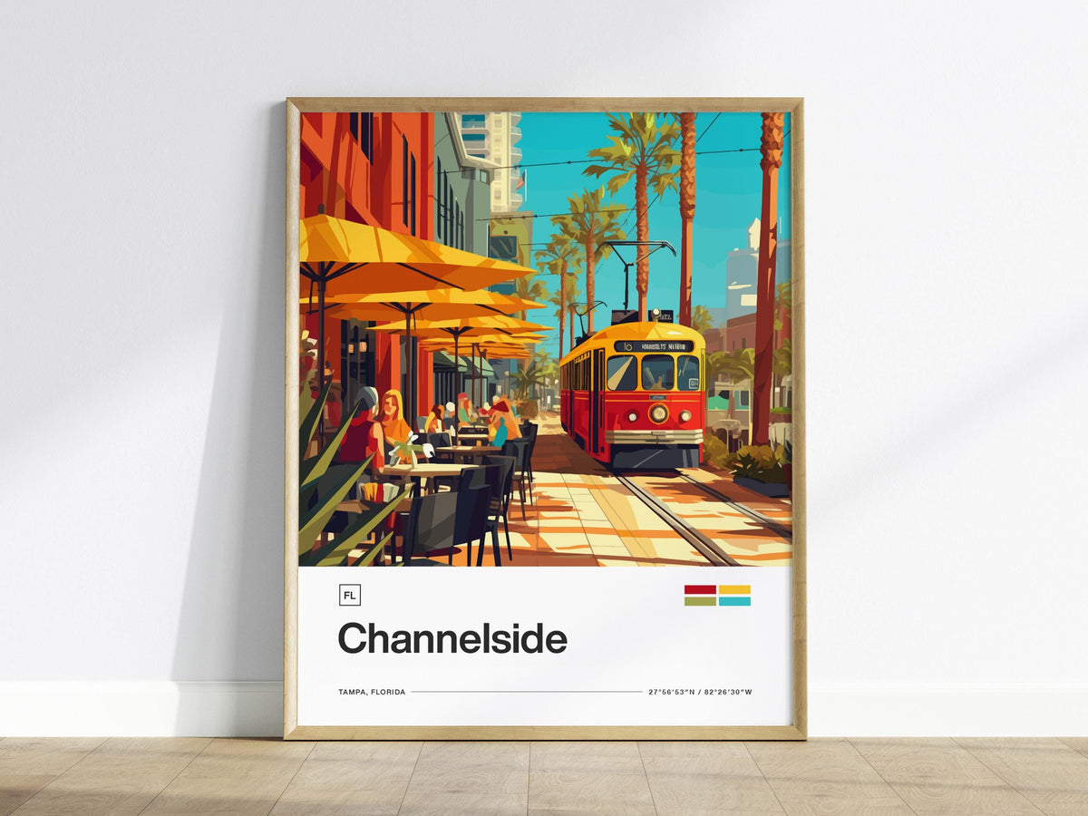 Channelside, Tampa Poster | Travel Art Print — view 2