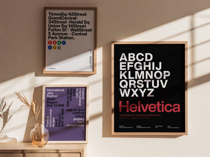 Helvetica Bold Swiss Typeface Poster | Exhibit Art Print — view 5