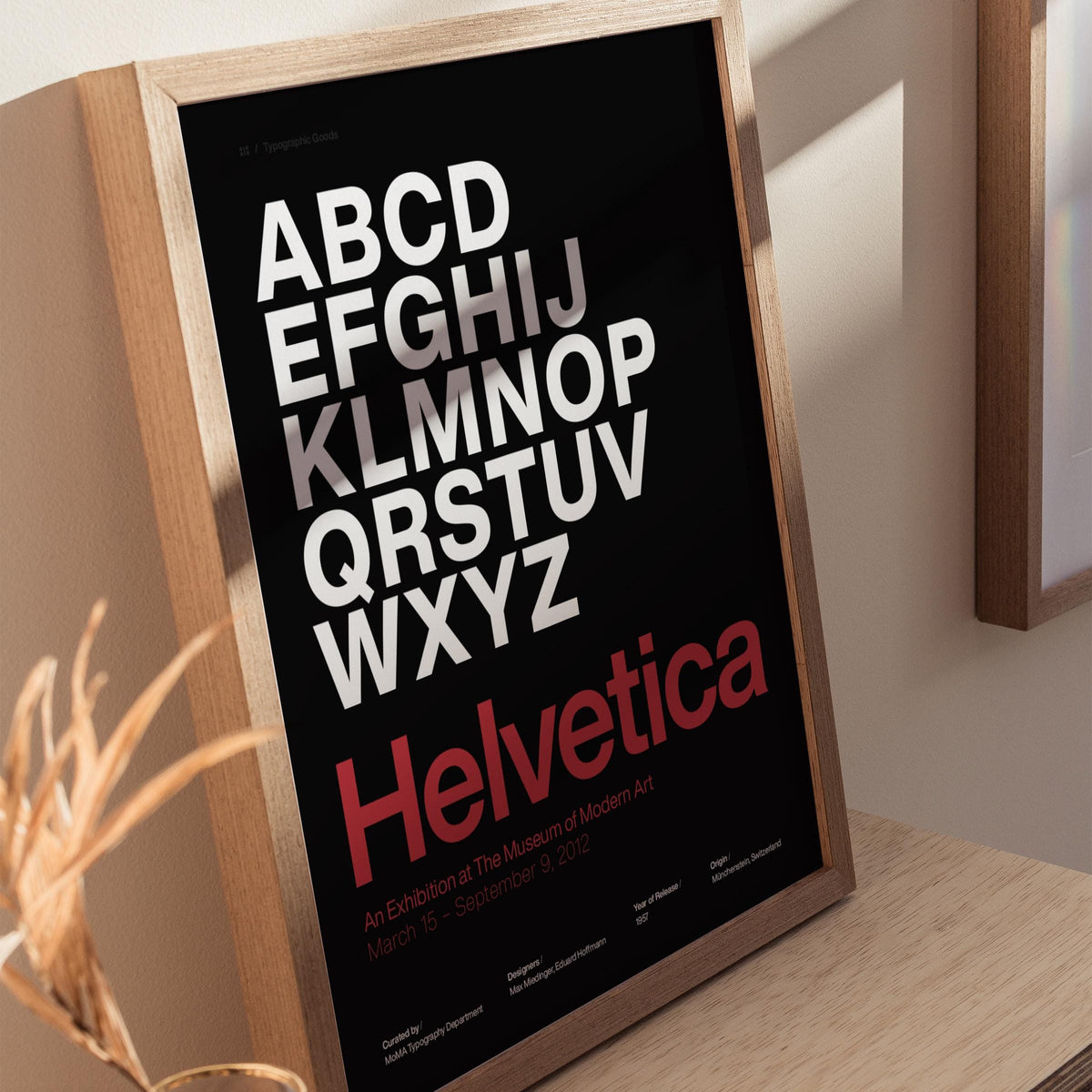 Helvetica Bold Swiss Typeface Poster | Exhibit Art Print — view 7