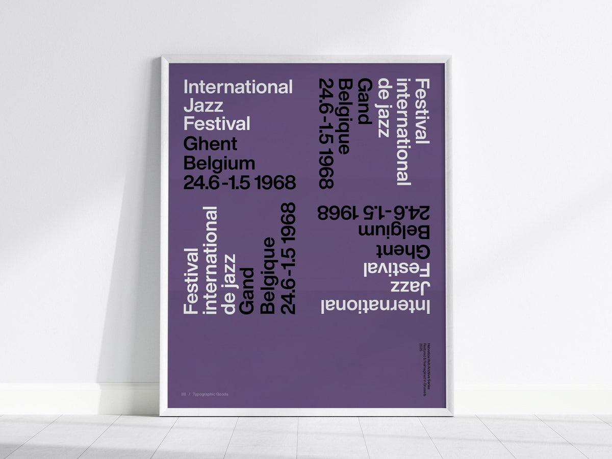 1968 Ghent Jazz Festival Poster | Exhibit Art Print — view 2