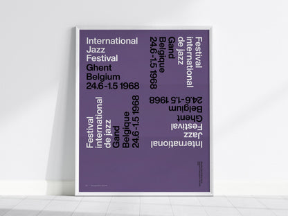 1968 Ghent Jazz Festival Poster | Exhibit Art Print — view 2