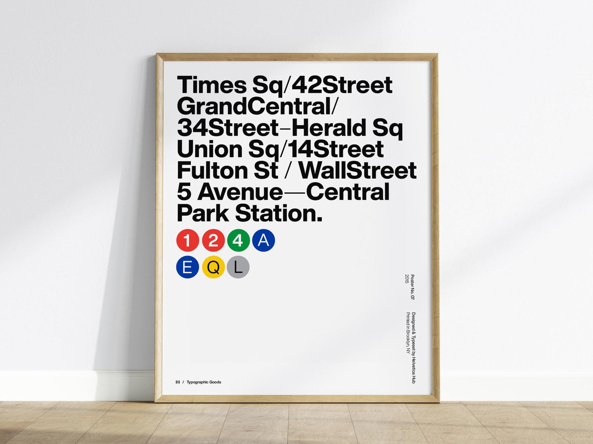 NYC Subway Poster | Exhibit Art Print — view 2