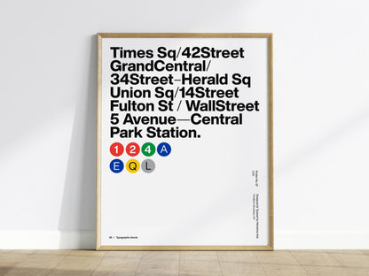NYC Subway Poster | Exhibit Art Print — view 2