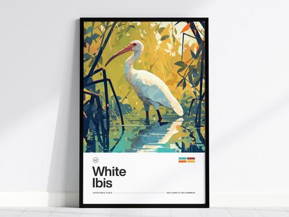 White Ibis Poster | Artistic Art Print
