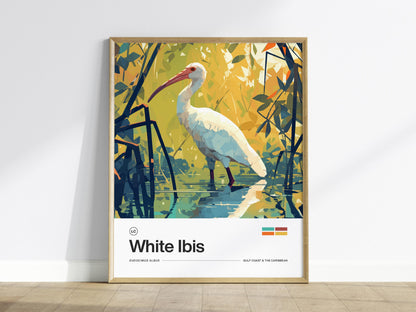 White Ibis Poster | Artistic Art Print — view 2