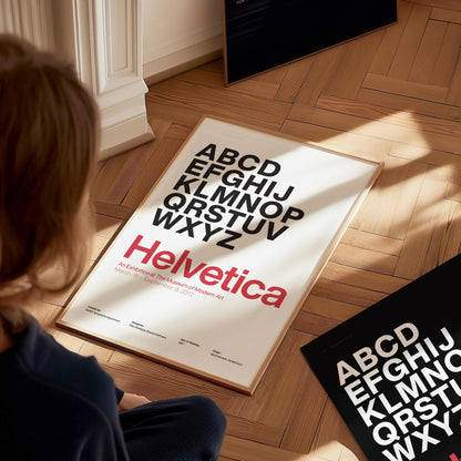 Helvetica Typeface Poster | Exhibit Art Print — view 8