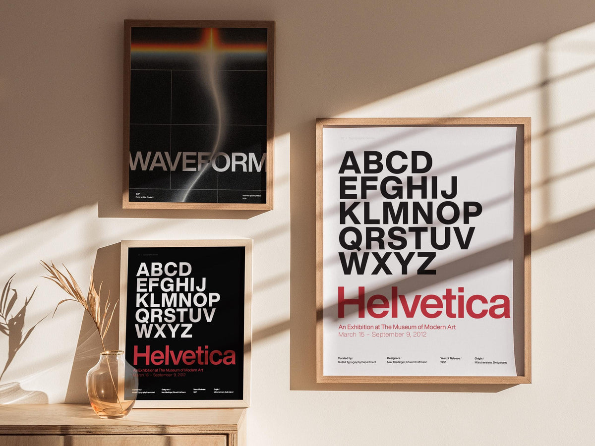 Helvetica Typeface Poster | Exhibit Art Print — view 4