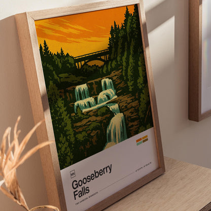 Gooseberry Falls Poster | Travel Art Print — view 7
