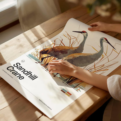Sandhill Crane Poster | Artistic Art Print — view 4
