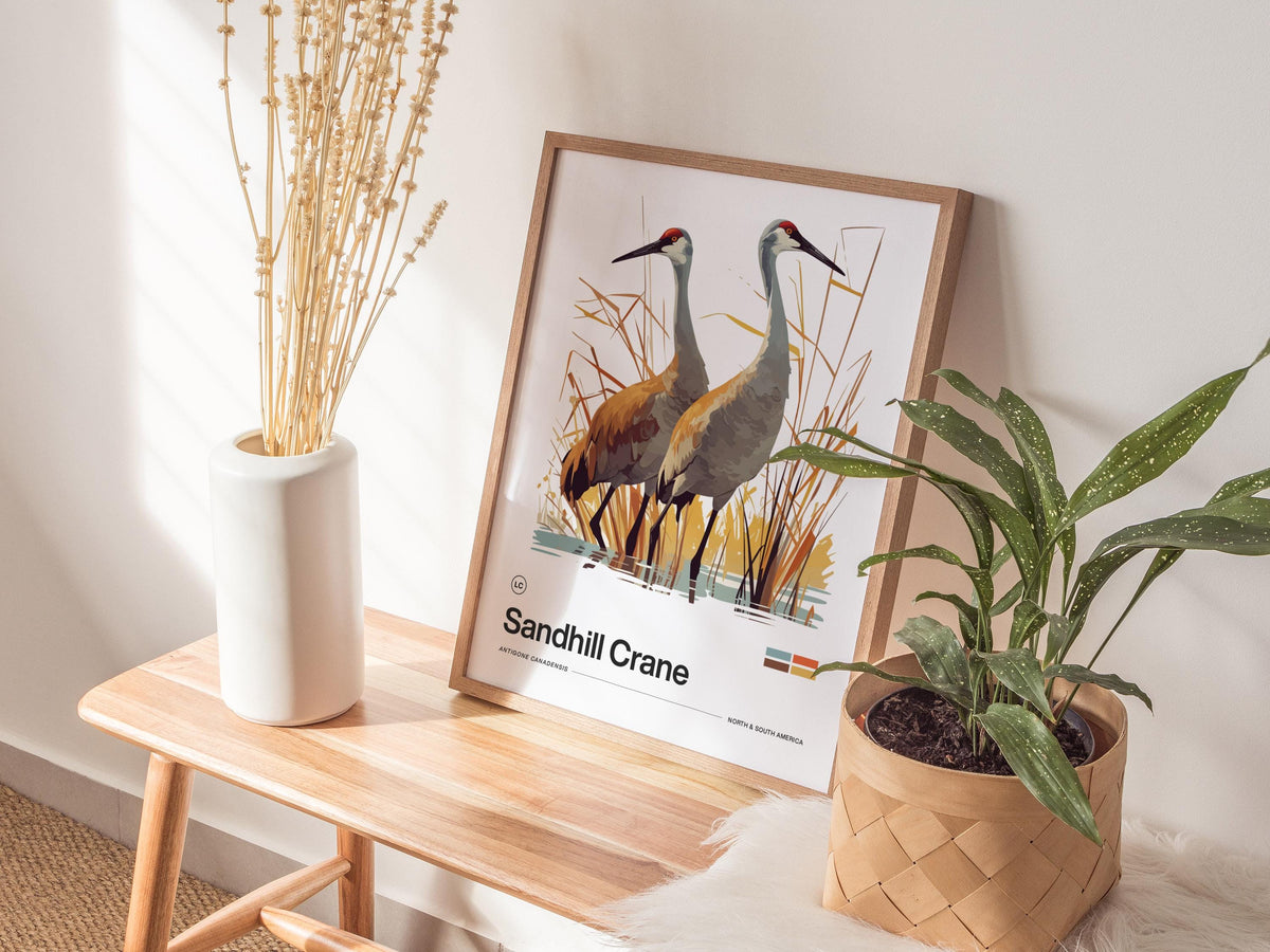 Sandhill Crane Poster | Artistic Art Print — view 5