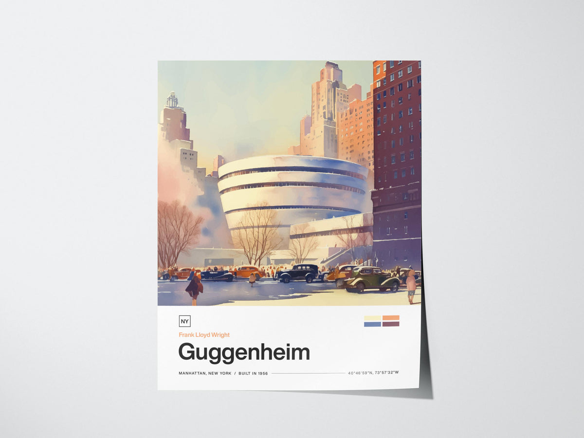 Guggenheim Museum Poster | Travel Art Print — view 3
