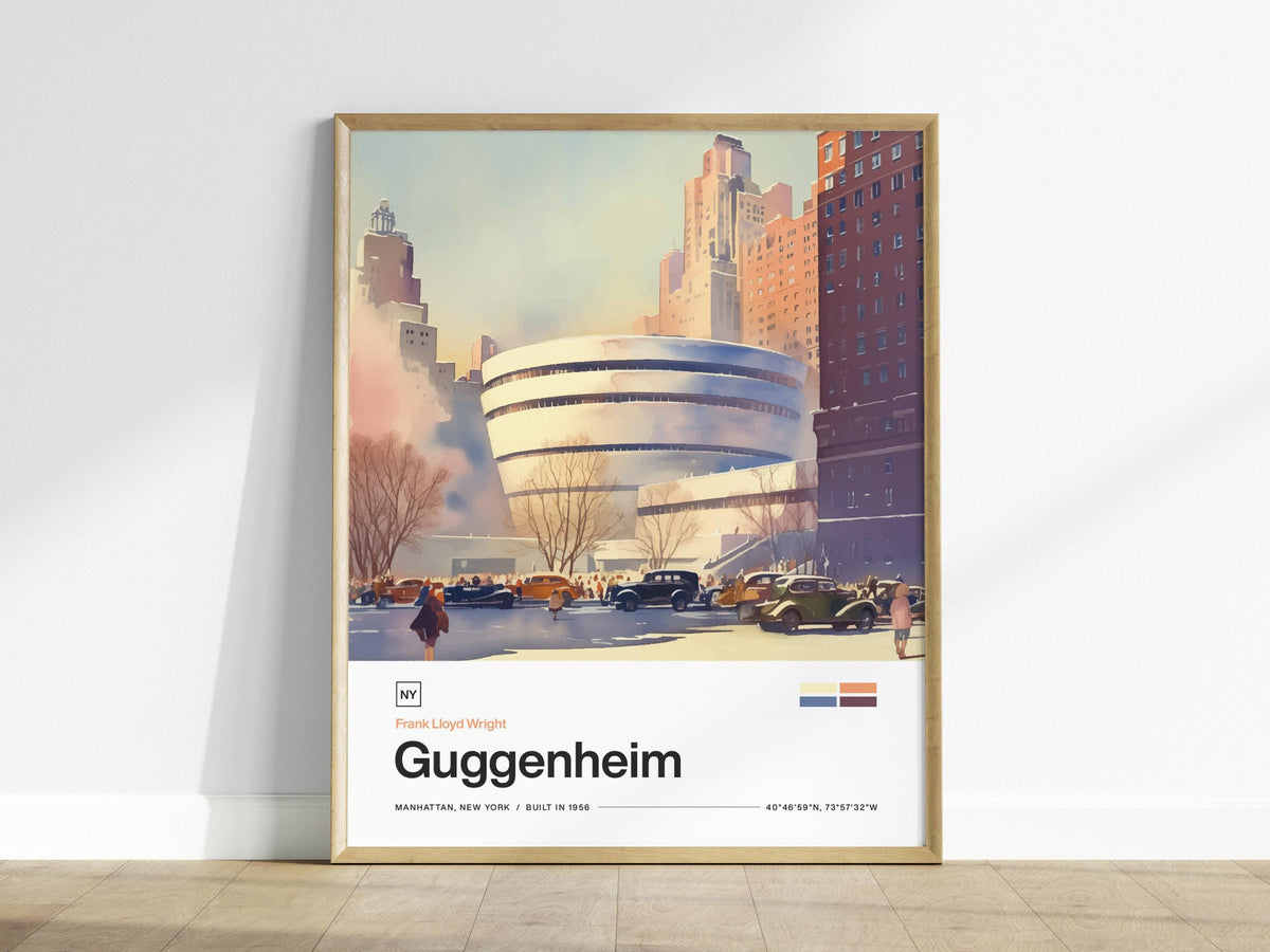 Guggenheim Museum Poster | Travel Art Print — view 2